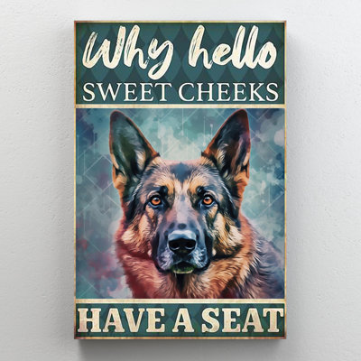 German Shepherd Have A Seat 1 - 1 Piece Rectangle " German Shepherd Have A Seat 1 "