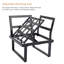 195cm Wide L-Shaped Metal Patio Sectional Set