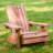 Jack & June Redwood Adirondack Chair, Durable Outdoor Wooden Lounge Chair, Comfortable Backyard Seating
