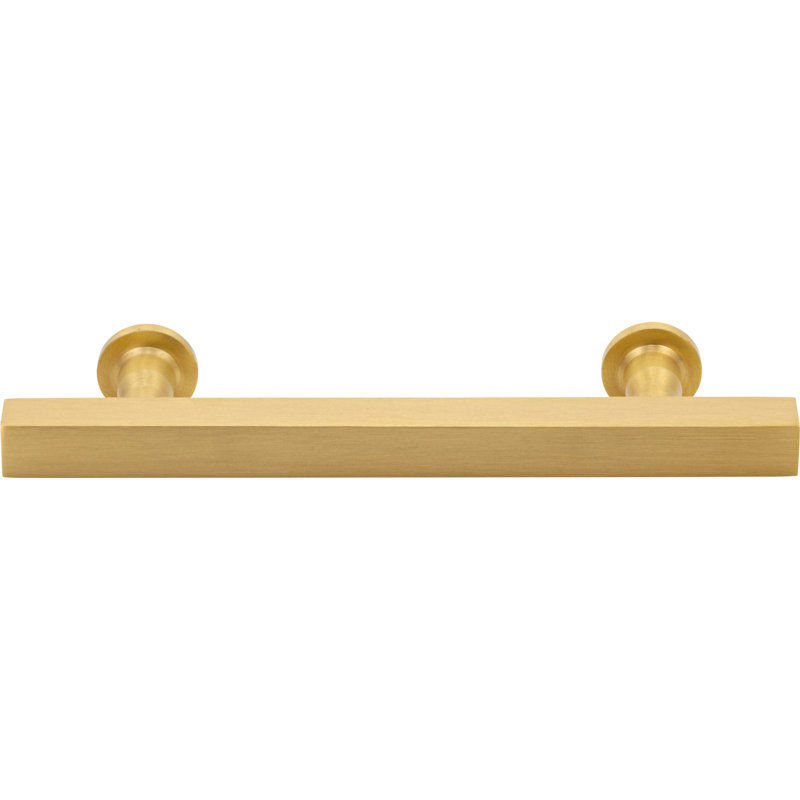 Dante Bar Pull, 5 1/16", Satin Brass
