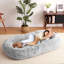 Grand lit pour chien de taille humaine lavable avec housse amovible-524955818-471780009