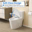 Toilette allongée de salle de bain moderne une pièce à chasse double de 1,6 / 1,1 GPF avec siège à fermeture en douceur et conforme ADA-124555459-124555460