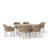 Outdoor 6-person Dining Set With Cushions-276498207-276498209
