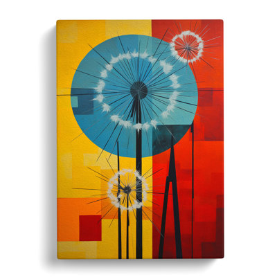 Dandelion Constructivism - Wrapped Canvas