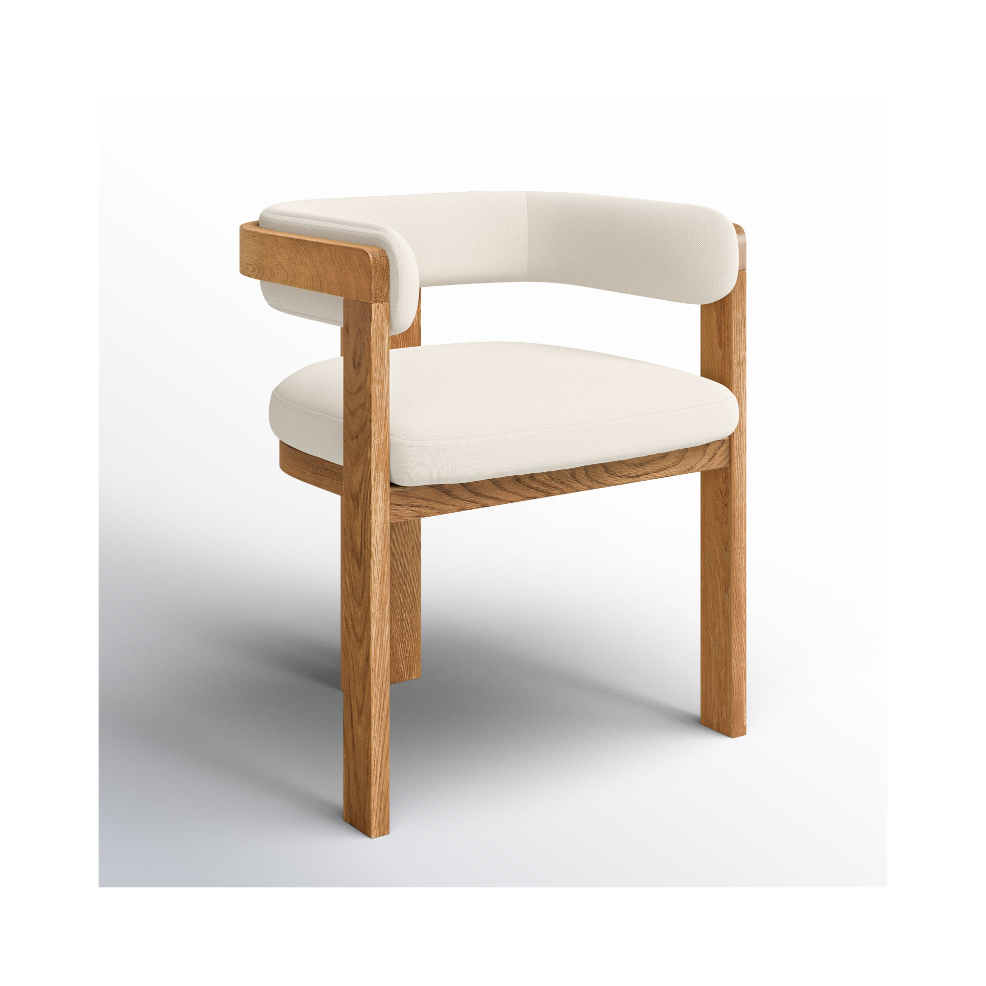 Drossett Armchair In Black With Beige Fabric Seat - Set Of 1, Brown