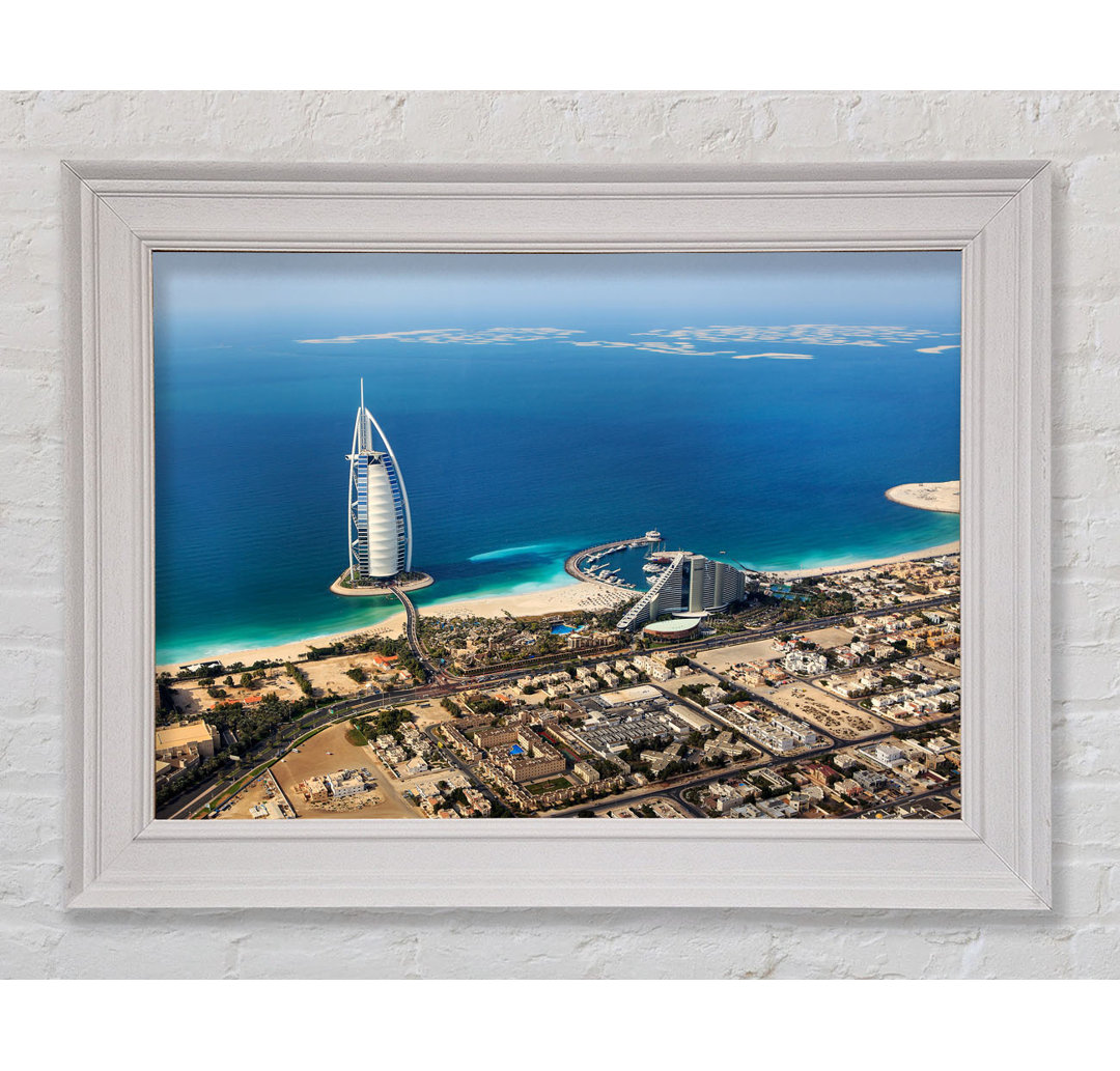 Gerahmtes Leinwandbild The Coast Line Of Burj Al Arab Framed Print