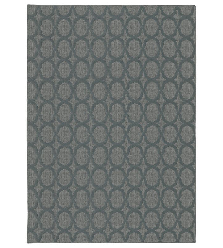 Togut Non-Slip Polypropylene Seafoam Area Rug, Square 12'
