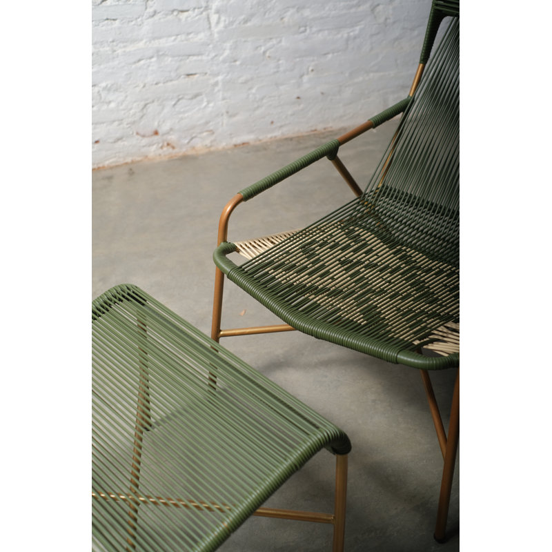 Fauteuil d'appoint moderne avec repose-pieds Poltrona Madre