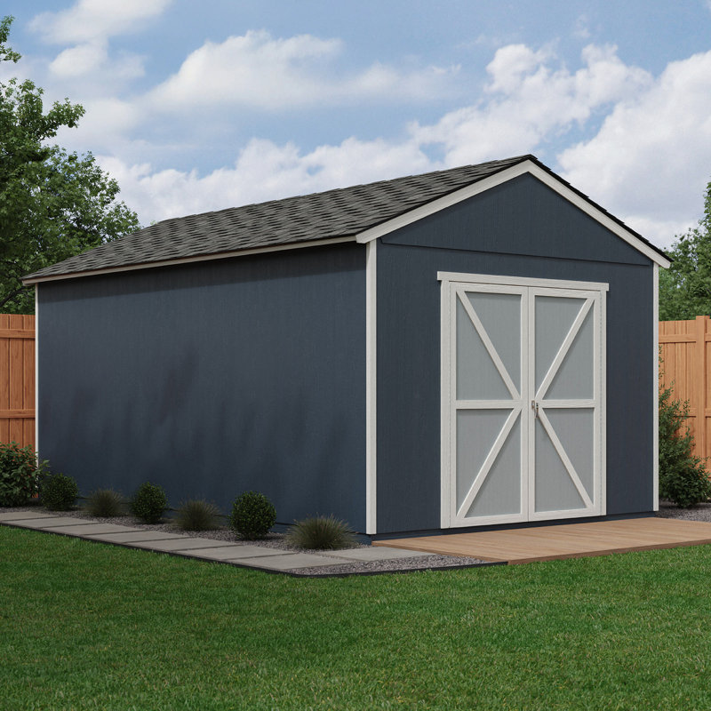 Rookwood Wood Storage Shed, Multiple Sizes (Professional Installation Available), With Floor, 10' W x 18' D, Yes