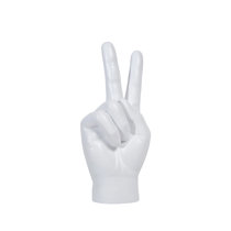 Universal PEACE SIGN Hand Finger Symbol Figurine 6 5/8 Plastic