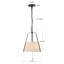 Luminaire suspendu noir mat 13 po Scout-1072337527-1072337530-1072337531