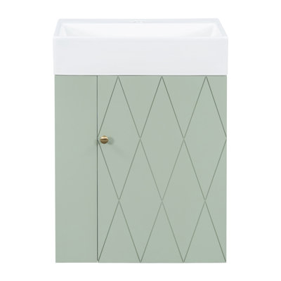 20 Inch Bathroom Vanity With Ceramic Sink