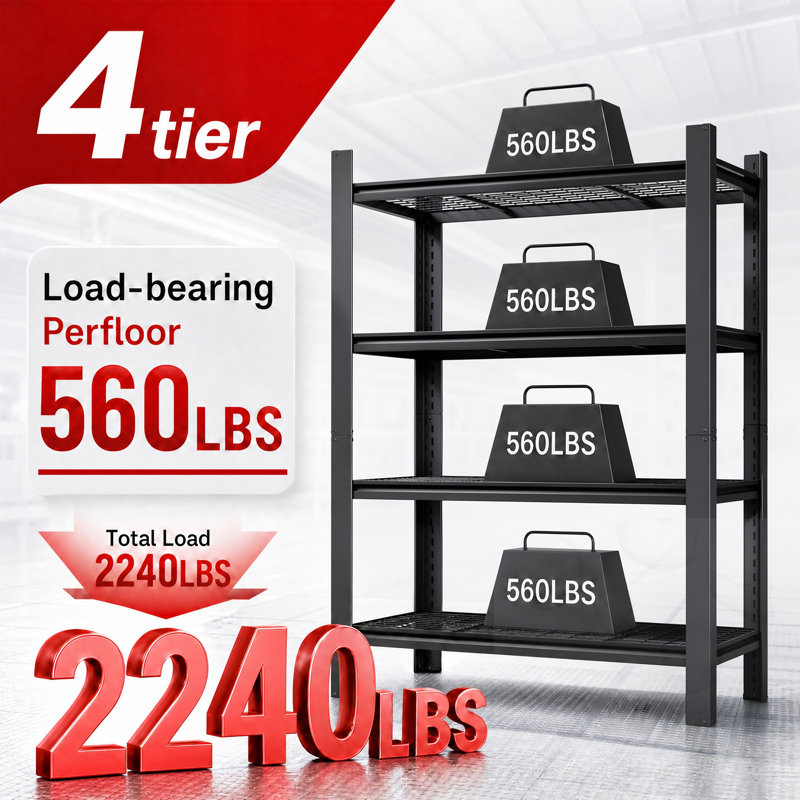 Support de rangement réglable à 4 niveaux