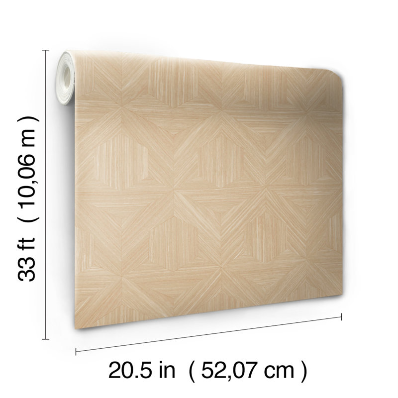 Papier peint Parquet, Brun clair
