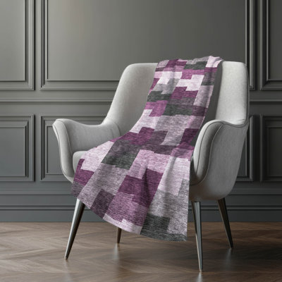Addison Machine Washable Sherpa Throw Blanket