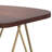Patrice Solid Mango Wood Mid-Century Modern End Table with Unique Shaped Top and Hairpin Legs-1009260200