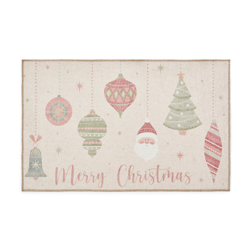 Abstract Flatweave Area Rug, Rectangle 50 x 80 cm