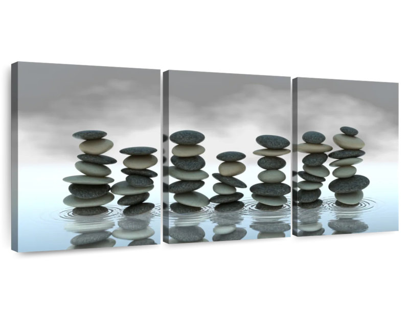  «Zen Stones», H 36 po x l 74 po