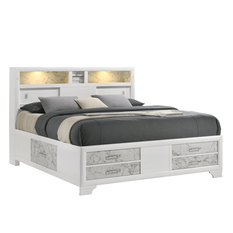 Novarayne Bed White, Full / Double