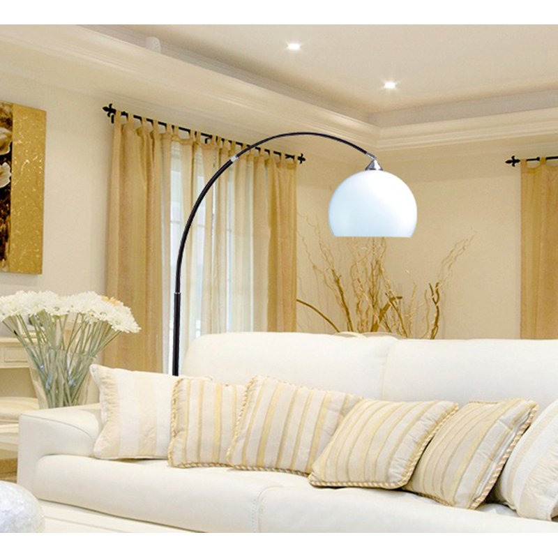 Lampe sur pied en arche 78" Ellaville, Noir