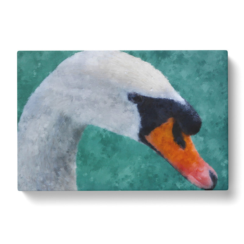 White Swan Vol.4 - Wrapped Canvas, 35cm H x 50cm W x 3cm D
