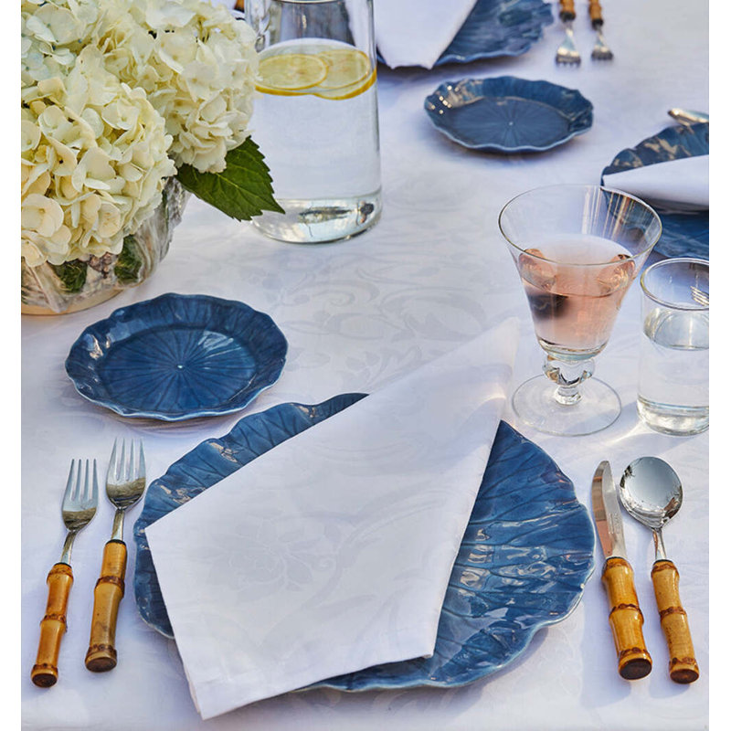 Itria Handmade Floral Tablecloth, 108" L x 70" W