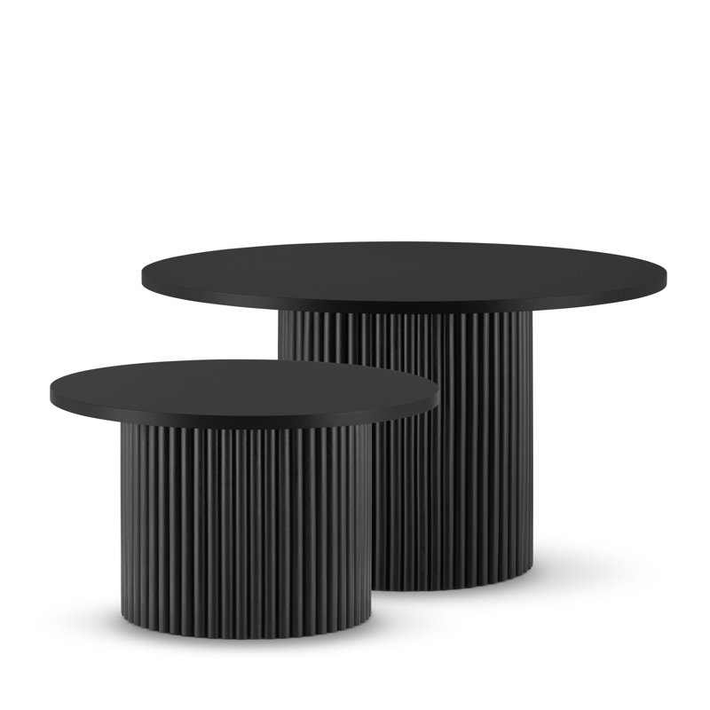 Drum Coffee Table, Black