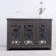 Buffet avec porte à miroir et porte de rangement avec tablettes réglables brun foncé foncé (l 49,33 po x P 15,55 po x H 34,06 po)-892984467