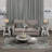 End Tables Living Room Set Of 2,Grey End Table With Charging Station,Grey Side Table, Nightstand For Bedroom, 3 Tier End Table With Storage Shelf For Living Room