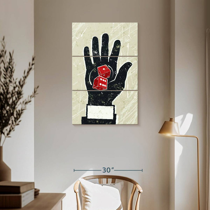 Senne Dice On Hand, 57'' H X 36'' W