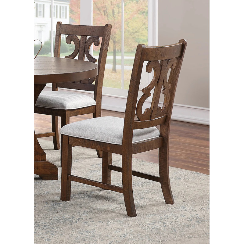 Ensemble de 2 chaises d'appoint Evonne, Brun