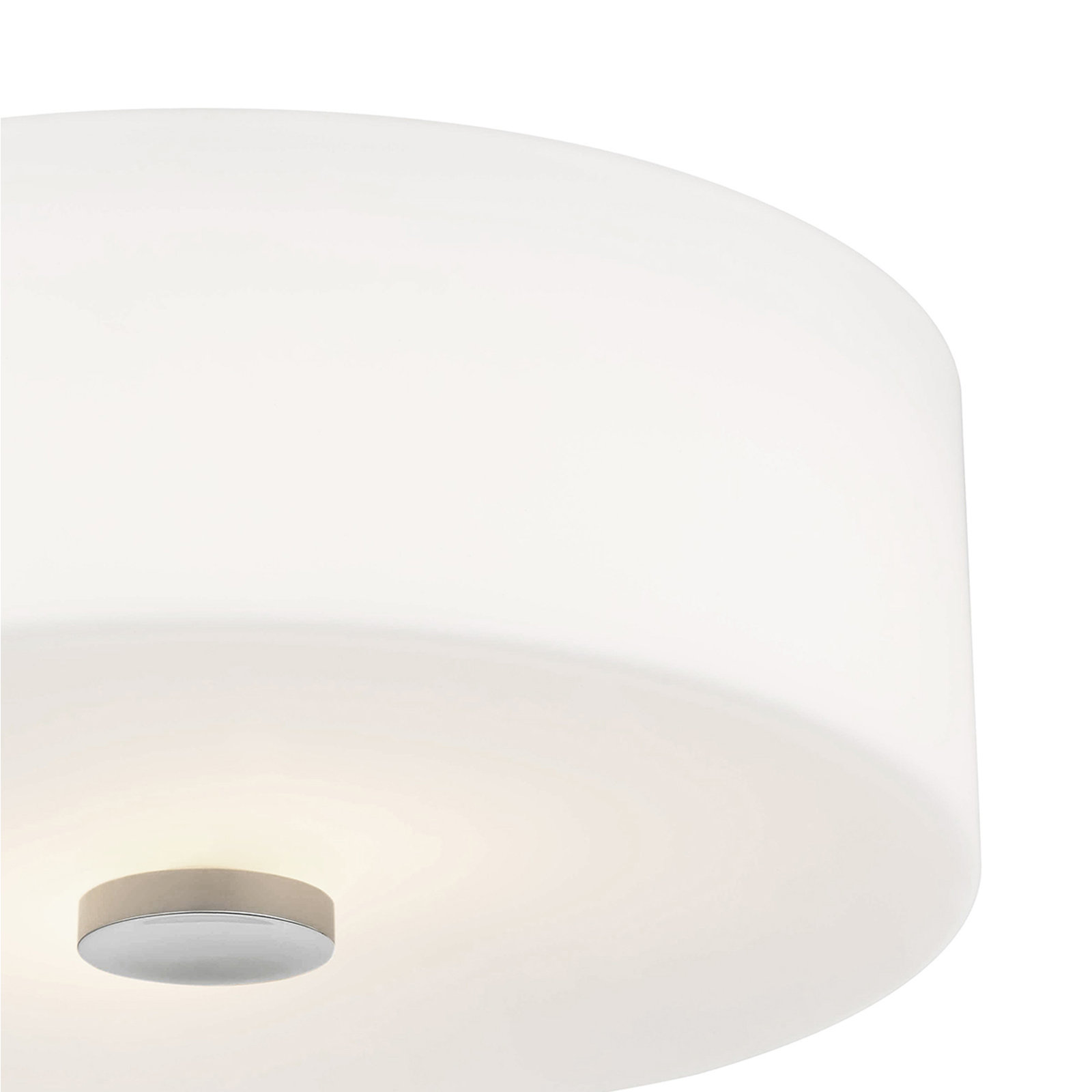 Kade 2 Light Glass Flush Mount, Polished Nickel