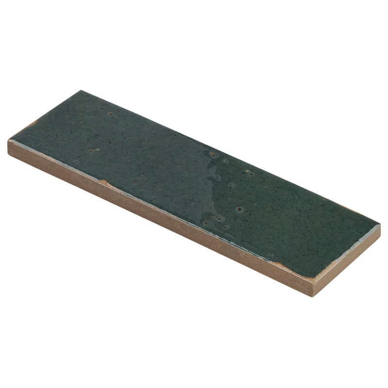 Essa 1.96 in. x 5.9 in. Glossy Porcelain Tile, Brick Green