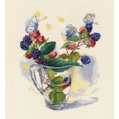 Trousse de broderie au point de croix compté « Bouquet d'août » 1359