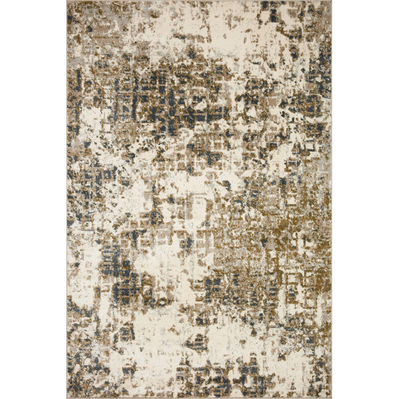 Abstract Indoor Rug, Rectangle 9'4" x 13'