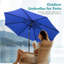 Parasol d'extérieur pour l'extérieur avec bouton inclinable et manivelle - Auvent en polyester imperméable et résistant aux rayons UV, cadre en fer-806490943