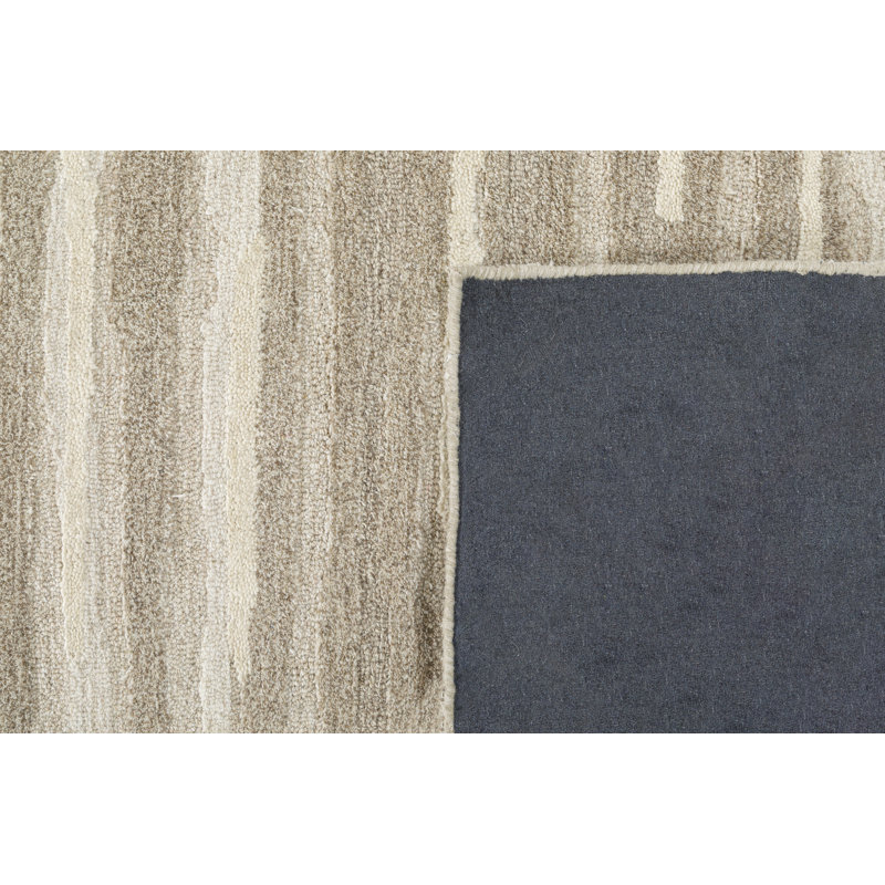 Highland Dunes Hand Tufted Wool Shizen Rug, Rectangle 6' x 9'