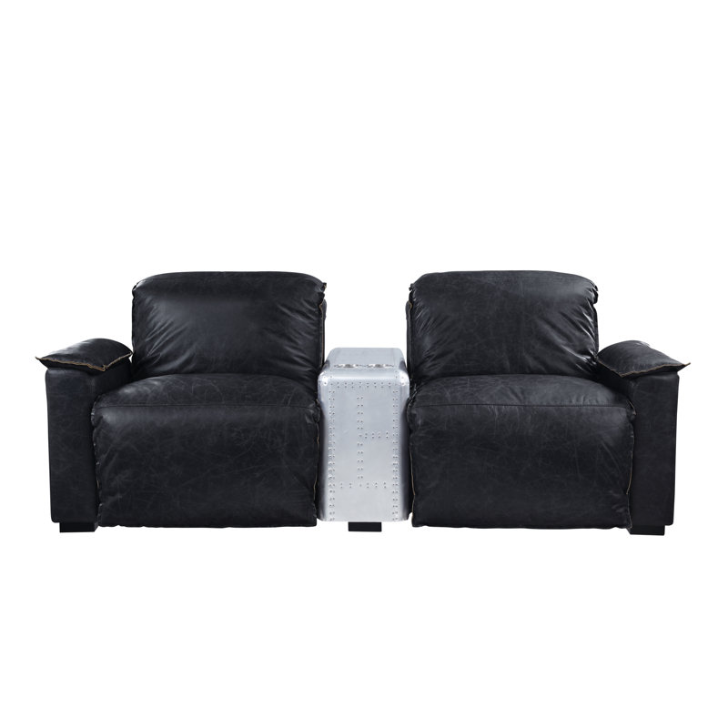 Causeuse inclinable 86 po avec accoudoirs coussinés