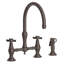 Fairfield Kitchen Bridge Faucet with Side Spray-1260315141
