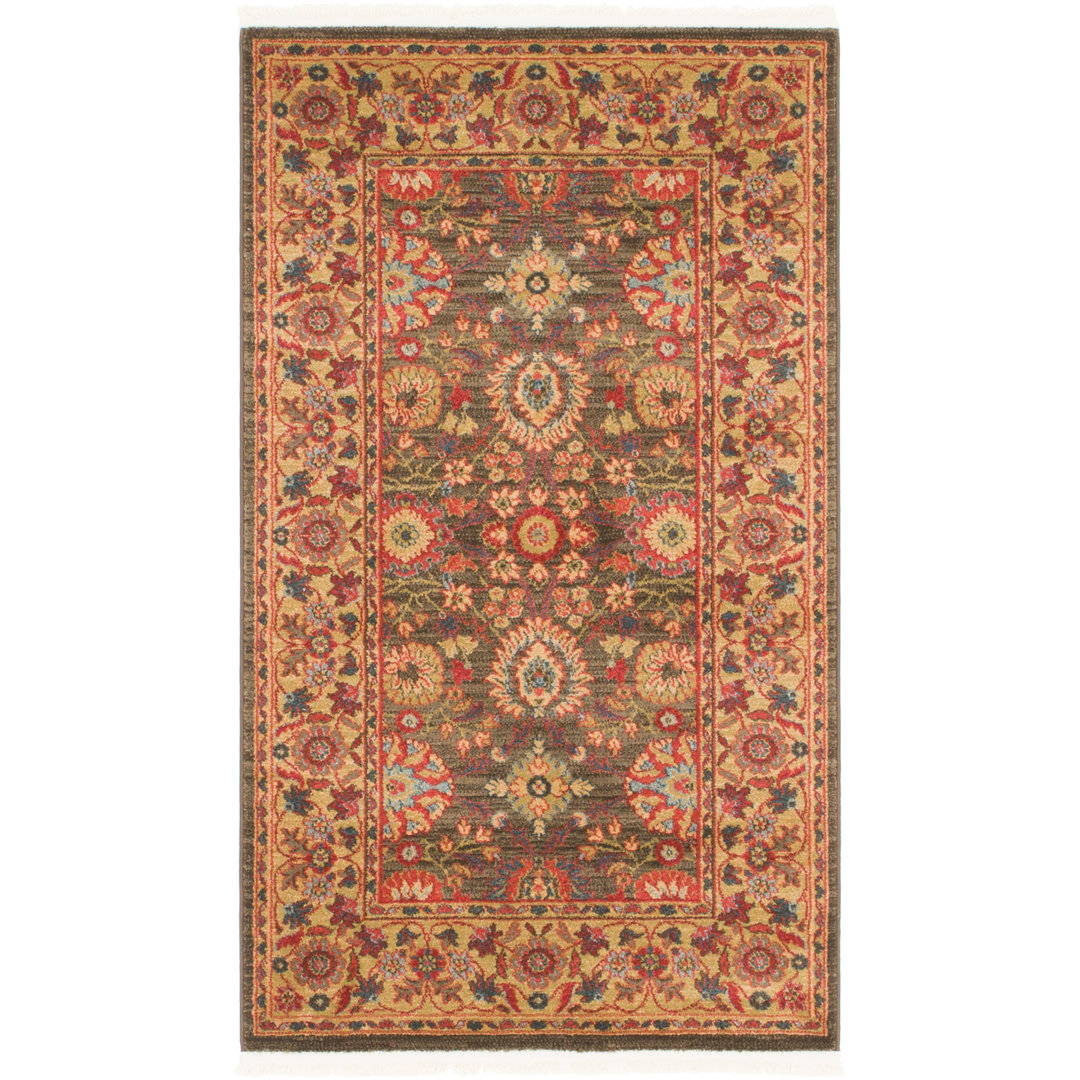 Moore Floral Indoor Rug Charlton Home® Rug 