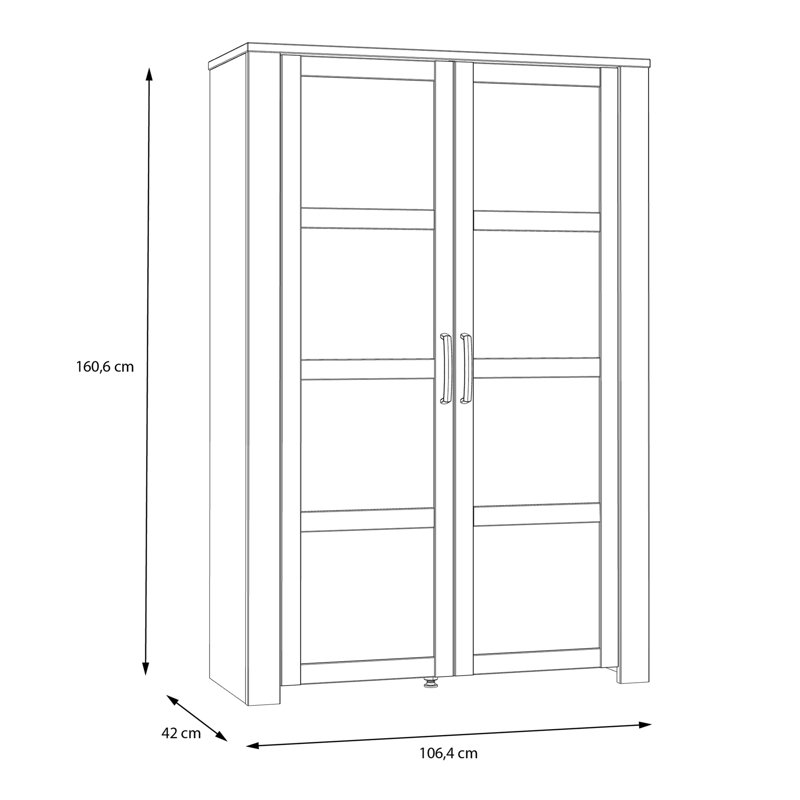 Ellefsen Display Cabinet, Grey