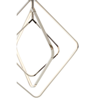 Lamorna 1 - Light Silver LED Unique/Statement Pendant