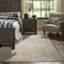 Tapis beige clair tissé à la machine Waxler