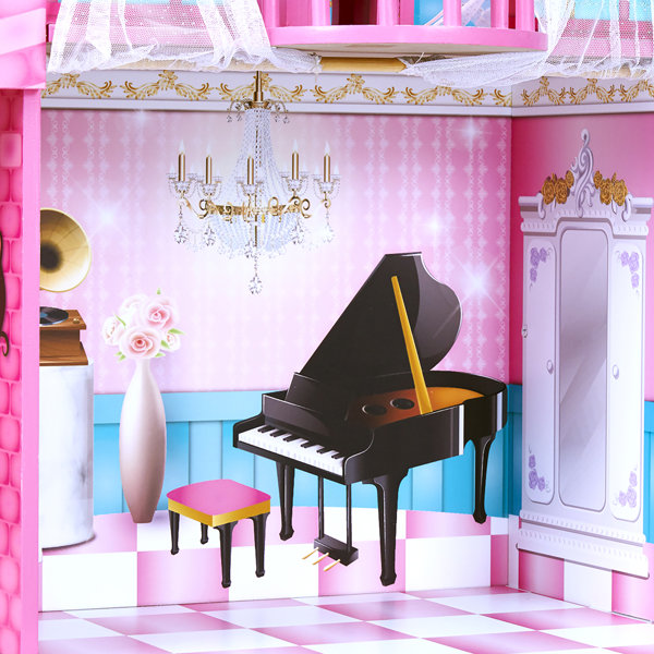 Olivia's Little World Princess Castle Wooden Dollhouse & Reviews | Wayfair