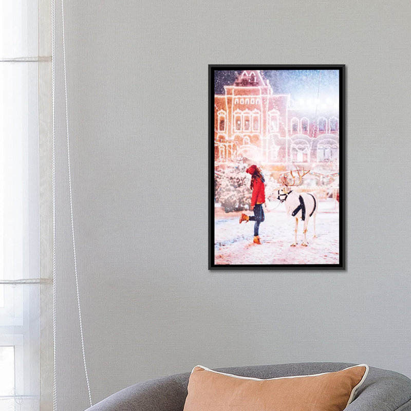 Gerda de Hobopeeba-reproduction de photo, Toile avec cadre noir, Pas de tapis, H 26 po x l 18 po x 1,5 po