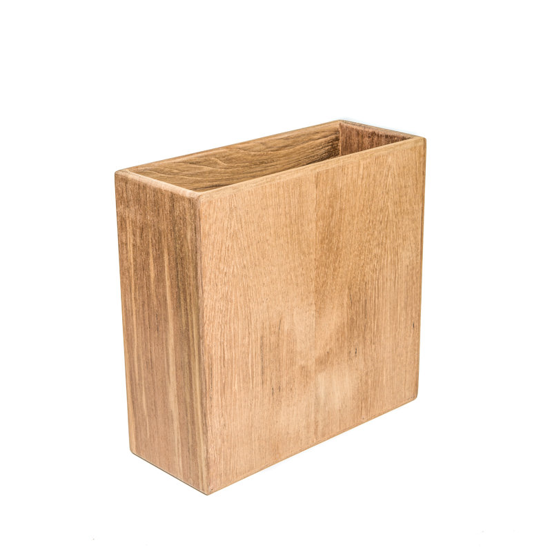 Teak Wood Freestanding Wall Mounted Magazine Rack