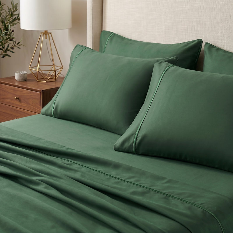 Ensemble de draps 100% coton de qualité supérieure à densité de tissage 300 fils Superior, Ensemble de draps pour lit double