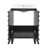 Cascade 24" Freestanding Bathroom Vanity in Black with White Scratch Resistant Ceramic Sink Top-98796173