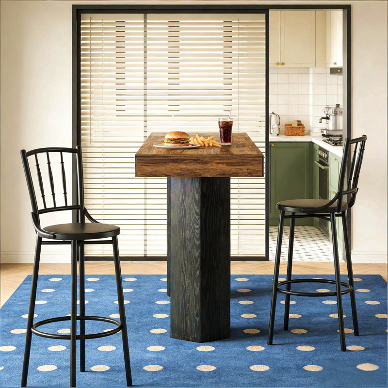 Table basse Woodgrain Design, table de pub, table de voeux