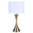 Adavia 1 Light Table Lamp With Gold Finish And White Shade